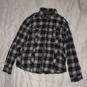 Black Plaid Shirt